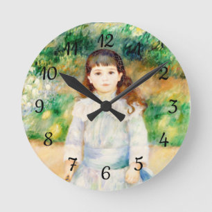 Child with a whip  Auguste  Renoir   Round Clock