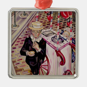 Child with an Ice Cream Metal Ornament