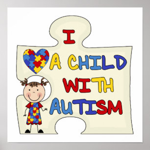 Child WIth Autism Brunette Girl 2 Poster
