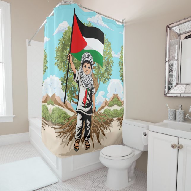 Child with Keffiyeh Palestine Flag  (In Situ)