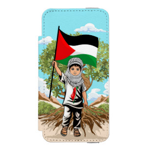 Child with Keffiyeh Palestine Flag and Olive Tree  Incipio Watson™ iPhone 5 Wallet Case