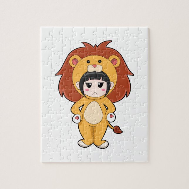 Child with Lion Costume Jigsaw Puzzle (Vertical)