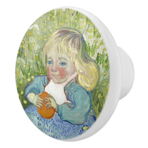Child with Orange, Vincent Van Gogh Ceramic Knob