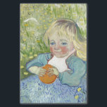 Child with Orange, Vincent Van Gogh Tissue Paper<br><div class="desc">Vincent van Gogh enjoyed making Paintings of Children. He once said that it's the only thing that "excites me to the depths of my soul, and which makes me feel the infinite more than anything else." Painting children, in particular represented rebirth and the infinite. Customize it with your own details....</div>