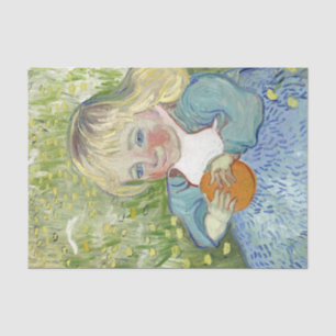 Child with Orange, Vincent Van Gogh Tissue Paper