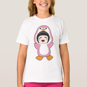 Child with Penguin Costume T-Shirt