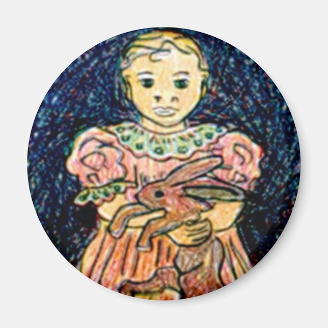 Child with Rabbit Magnet (Front)