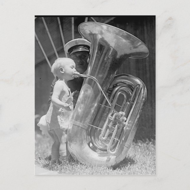 Child With Tuba Postcard (Front)