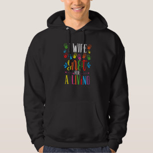 Childcare Teacher Wipe Snot for a Living Daycare P Hoodie