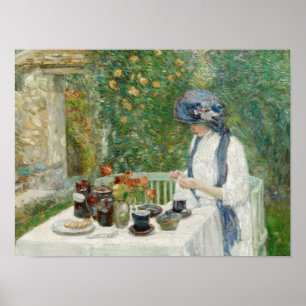Childe Hassam - French Tea Garden Poster