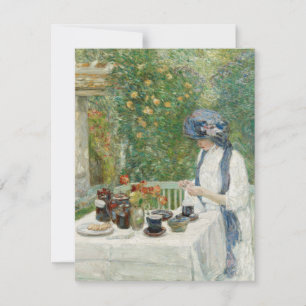 Childe Hassam - French Tea Garden Thank You Card