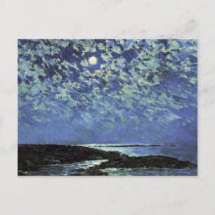 Childe Hassam - Moonlight, Isle Of Shoals Holiday Postcard