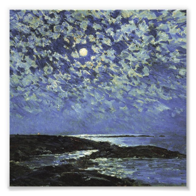 Childe Hassam - Moonlight, Isle Of Shoals Photo Print (Front)