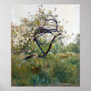 Childe Hassam Peach Blossoms—Villiers-le-Bel Poster