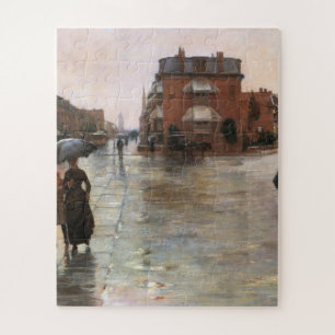 Childe Hassam - Rainy Day, Boston Jigsaw Puzzle