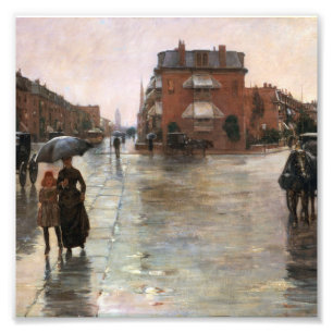 Childe Hassam - Rainy Day, Boston Photo Print