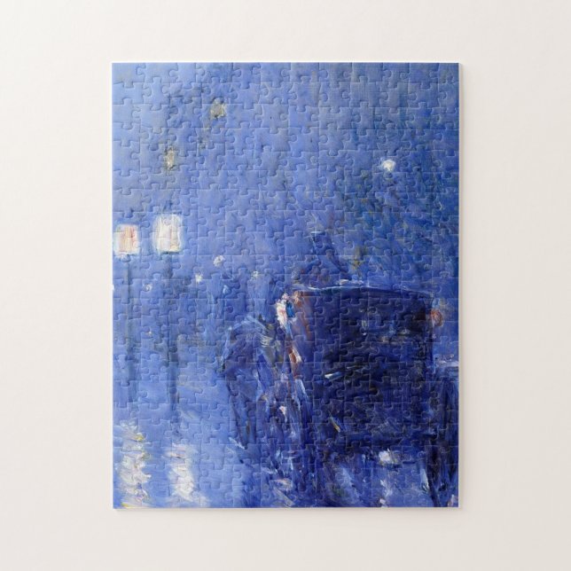 Childe Hassam - Rainy Midnight Jigsaw Puzzle (Vertical)