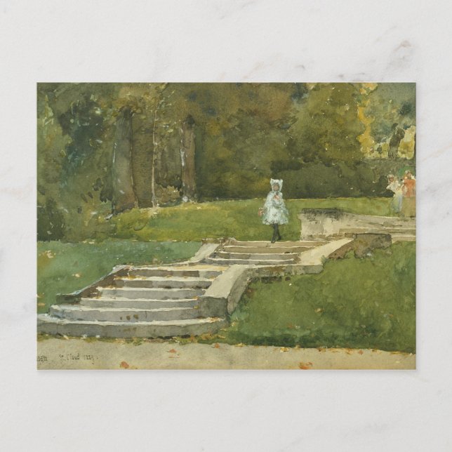 Childe Hassam - Saint-Cloud Postcard (Front)