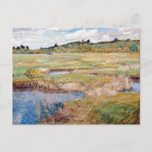 Childe Hassam The Concord Meadow Postcard (Front)
