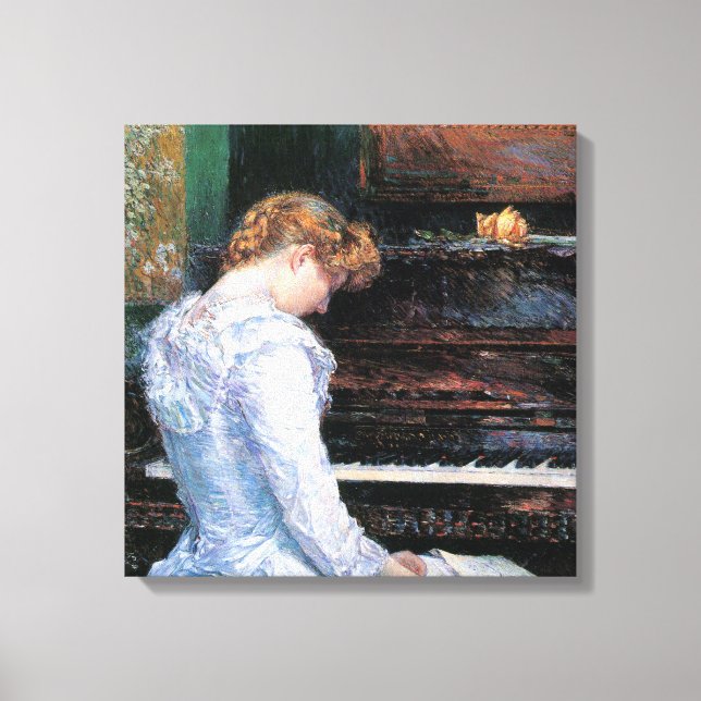 Childe Hassam - The Spanish steps Canvas Print (Front)