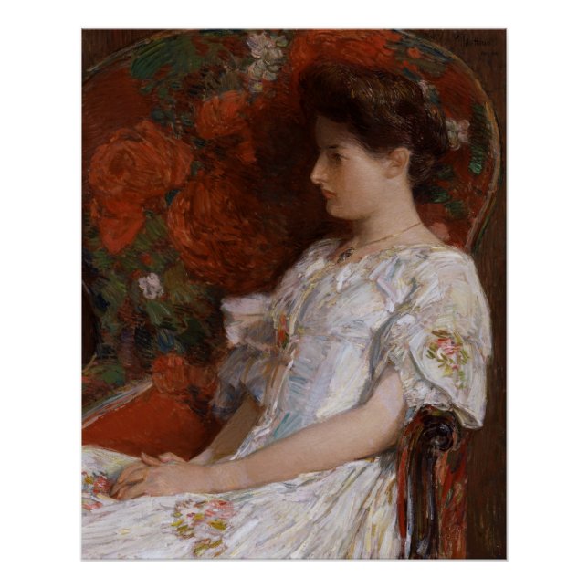 Childe Hassam Victorian chair CC0189 Impressionist Poster (Front)