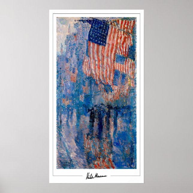 Childe Hassam Zedign Art Poster #106 (Front)