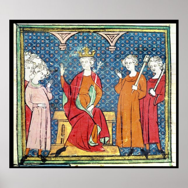 Childeric II , Merovingian King of Austrasia Poster (Front)