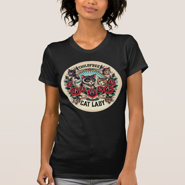 Childfree Cat Lady Tee (Front)