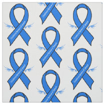 Dark Blue Ribbon Support Awareness Classic Round Sticker