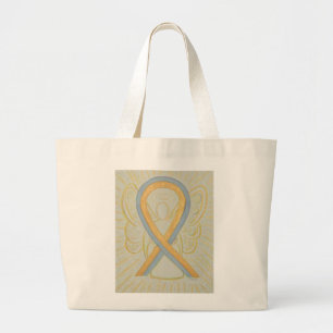 Childhood Brain Cancer Awareness Ribbon Tote Bag