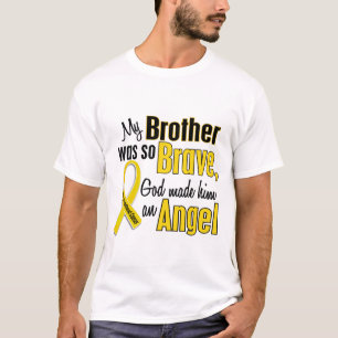 Childhood Cancer ANGEL 1 Brother T-Shirt
