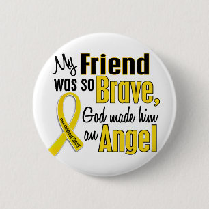 Childhood Cancer ANGEL 1 Friend (Male) 2 Inch Round Button