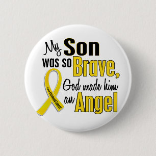 Childhood Cancer ANGEL 1 Son 2 Inch Round Button