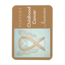 Childhood Cancer Awareness Angel Custom Magnet