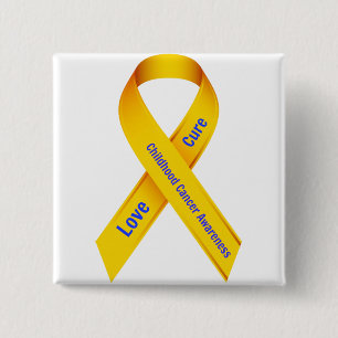 Childhood Cancer Awareness Badge 2 Inch Square Button