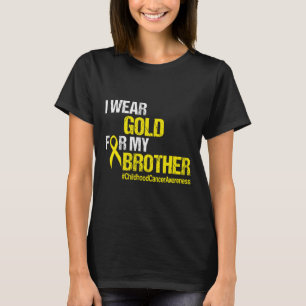 Childhood Cancer Awareness  Brother Yellow Ribbon  T-Shirt