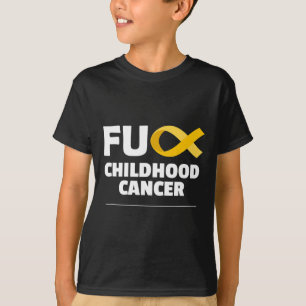 Childhood Cancer Awareness Clothing Golden Ribbon T-Shirt