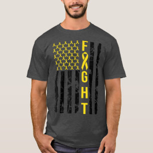 Childhood Cancer Awareness Costume American Fight T-Shirt