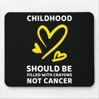 Childhood Cancer Awareness Crayons Not Cancer  Mouse Pad