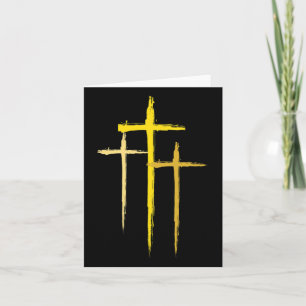 Childhood Cancer Awareness Cross Christian Costume Card