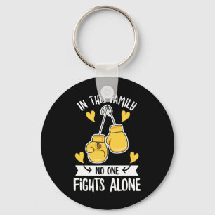 Childhood Cancer Awareness Design for a Cancer War Keychain