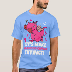 Childhood Cancer Awareness Dinosaur Survivor Yello T-Shirt