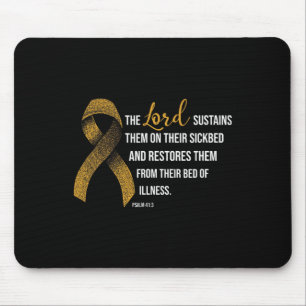 Childhood Cancer Awareness Faith Christian Gift Mouse Pad