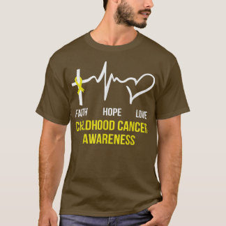 Childhood Cancer Awareness Faith Hope Love 311 T-Shirt
