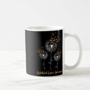 Childhood Cancer Awareness Faith Hope Love Dandeli Coffee Mug