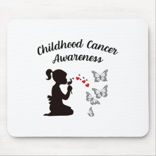Childhood Cancer Awareness Faith Hope Love Dandeli Mouse Pad