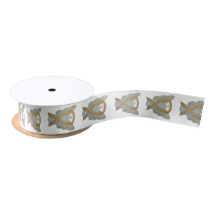 Childhood Cancer Awareness Gold Angel Ribbons Satin Ribbon
