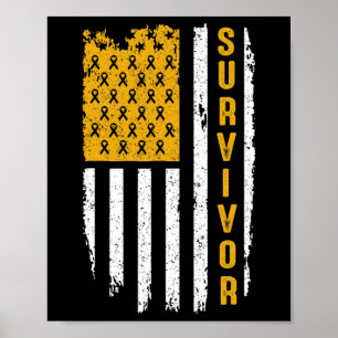 Childhood Cancer Awareness Gold For My Brother T 1 Poster