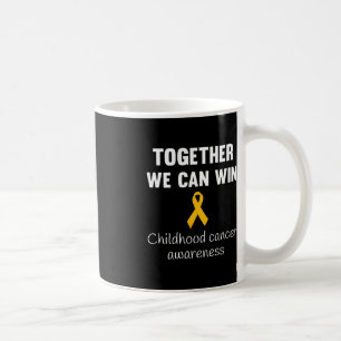 Childhood cancer awareness Gold ribbon  adults and Coffee Mug