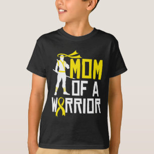 Childhood Cancer Awareness Gold Ribbon  Mom Suppor T-Shirt